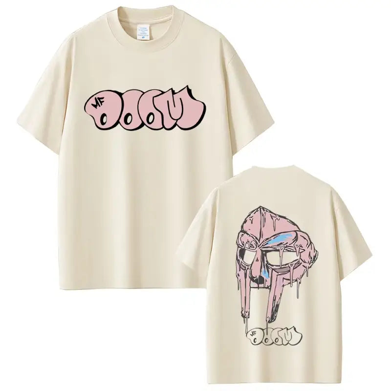Rapper Mf Doom Album Madvillainy Graphic T-shirt Men Women Hip Hop Fashion Vintage T-shirts Male Casual Cotton Oversized T Shirt