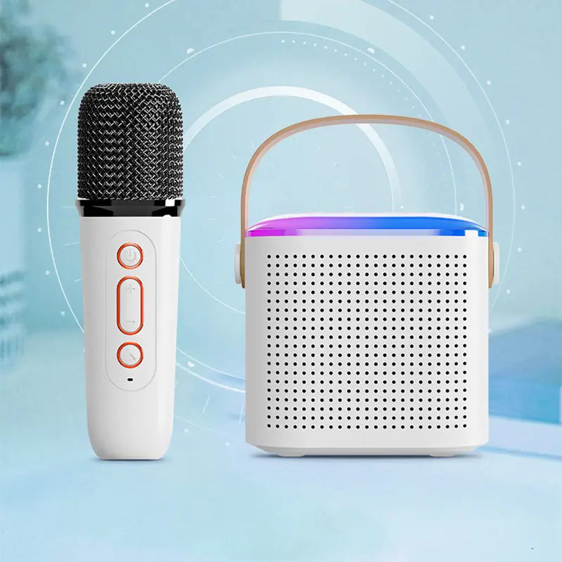 New Wireless Microphone Karaoke Machine Portable Bluetooth 5.3 PA Speaker System MP3 Player Karaoke Machine For Kids Adults Home