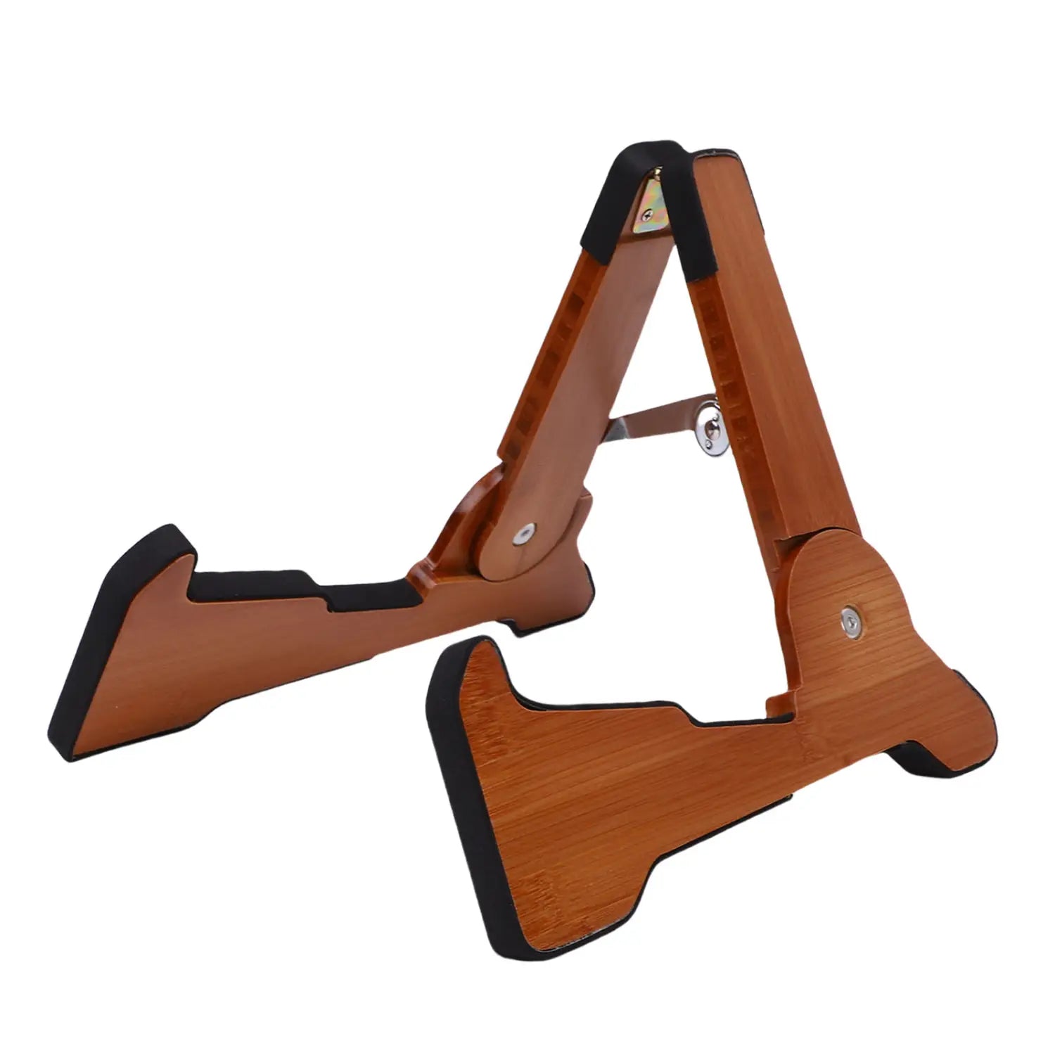 Guitar Stand A-frame Foldable Guitar Stand Matte Wood Guitar Stand for Guitar Bass Cello Mandolin Banjo Ukulele