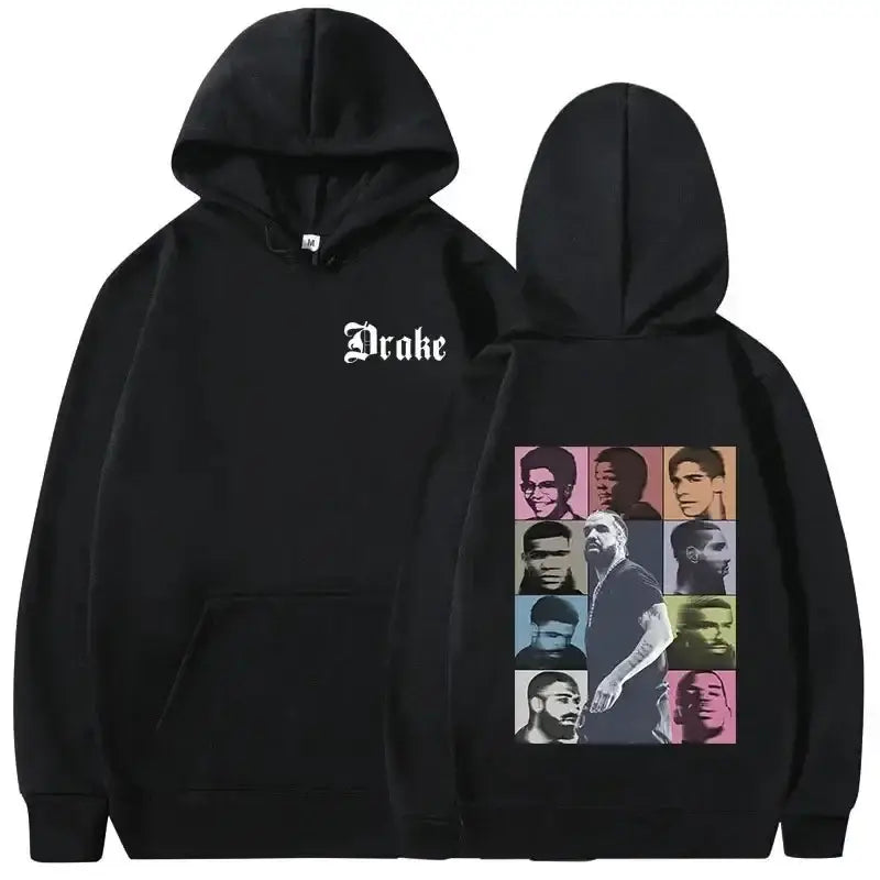 Rapper Drake Music Album Cover Graphic Hoodies Men’s Fashion Hip Hop Vintage Sweatshirts AutumnWinter Fleece Warm Pullovers Y2k