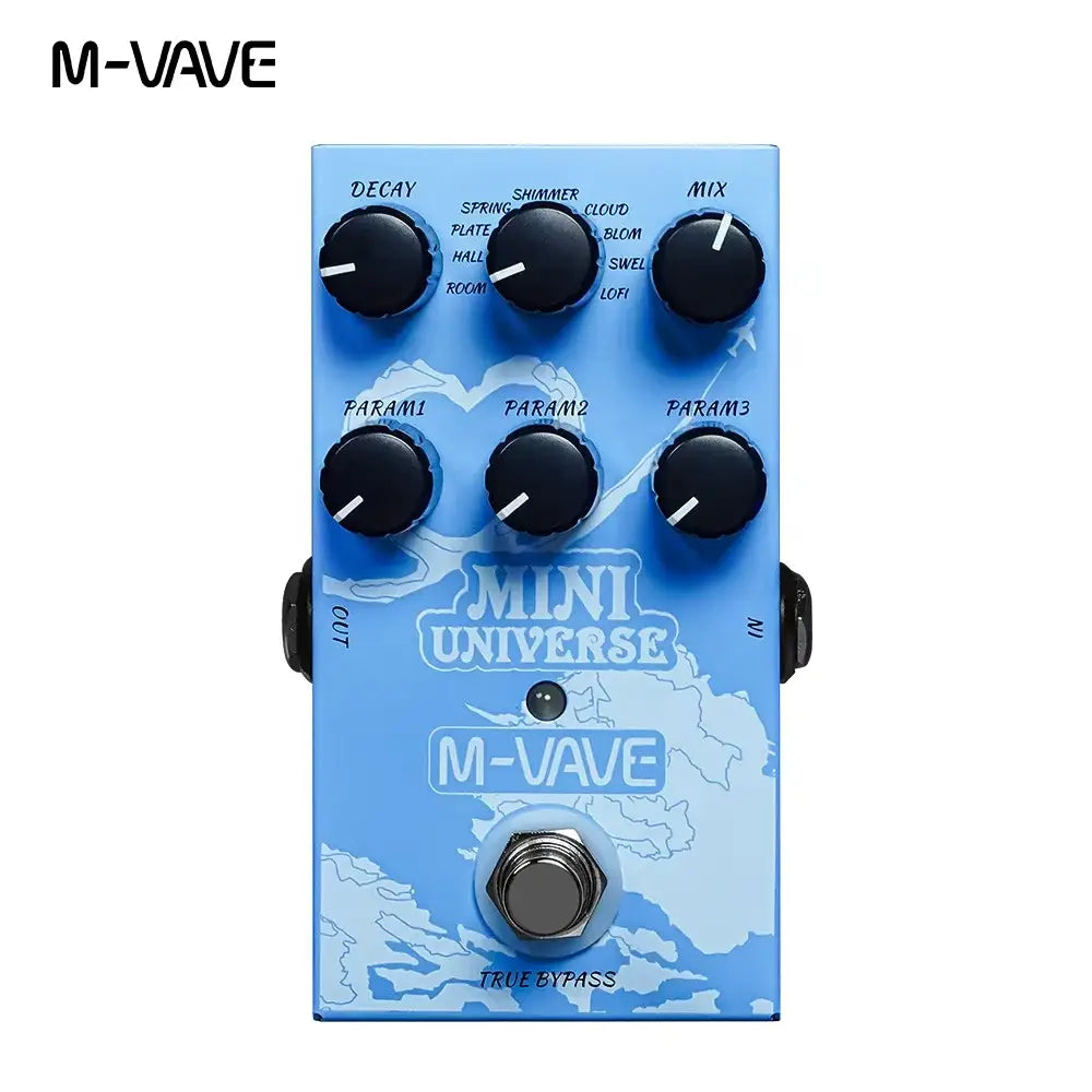 M-VAVE Mini Universe Electric Guitar Digital Reverb Effect PedalTrue Wiring DesignElectric Guitar Parts and Accessories