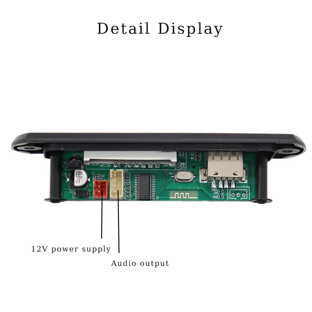 12V Bluetooth 5.0 MP3 Player Decoder Board USB TF Radio AUX Module Car Kit Wireless MP3 Music Player