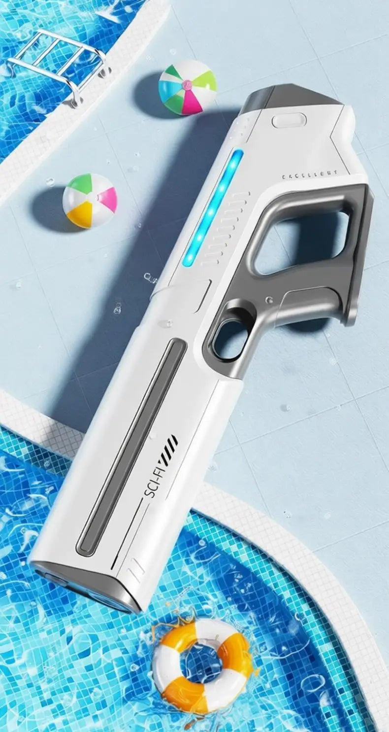 Electric Water Guns for Adults Powerful Squirt Automatic Suction Water Storage Gun Blasters Summer Outdoor Game Toy for Boy Kid