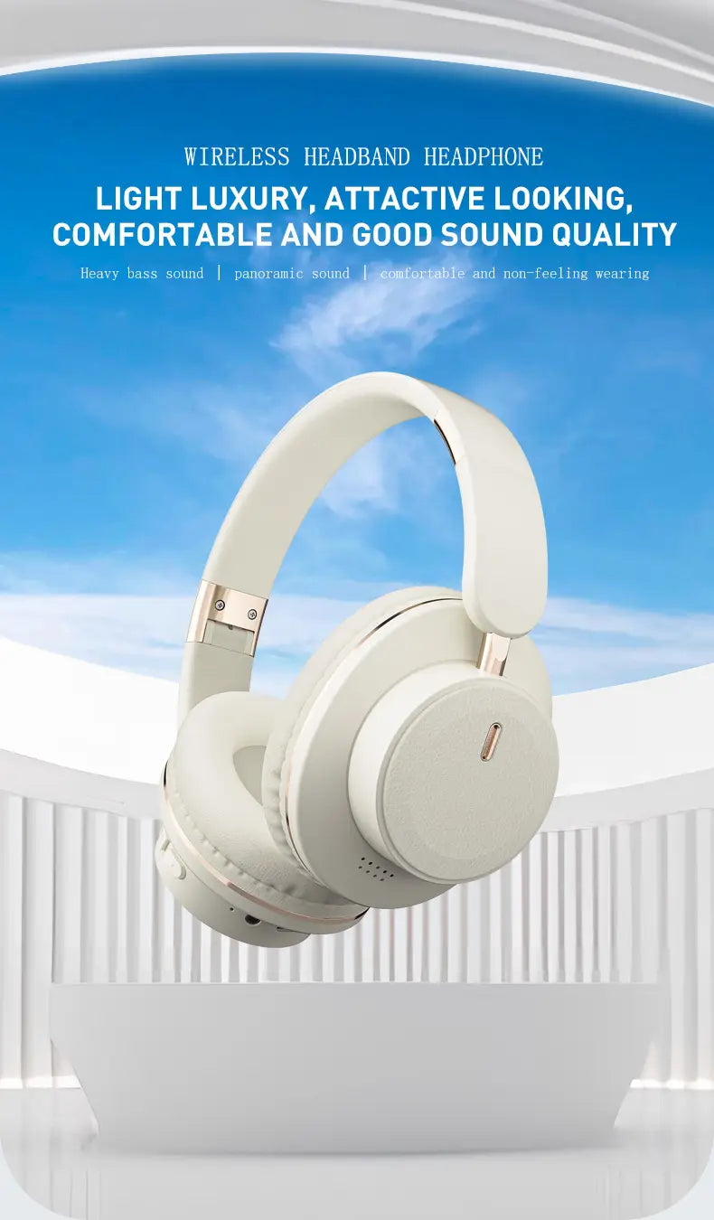 Wireless TV Headphones Bluetooth 5.0 USB Adaptor Stereo Headset Foldable Helmet Earbuds with Mic for Samsung TV PC Music