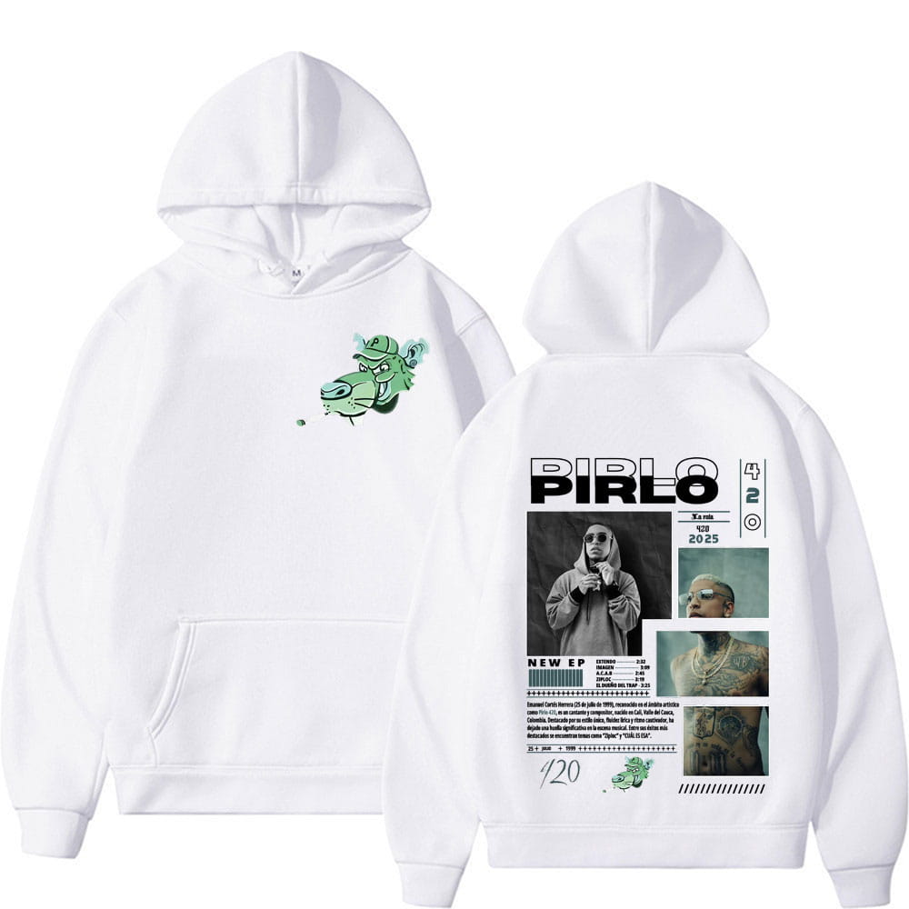 Rapper Pirlo Music Album Tour 2025 Graphics Sweatshirts Men Clothing Oversized Loose High Quality Autumn Hip Hop Vintage Hoodies