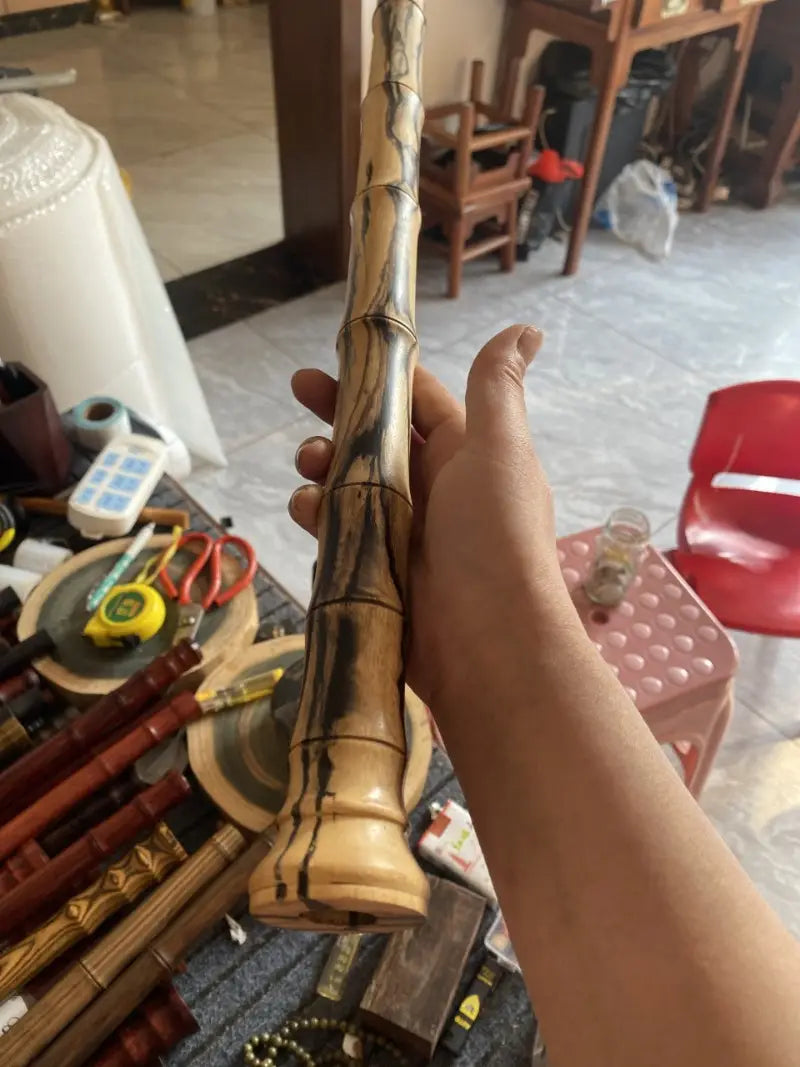 G Key Wooden Xiao Blank Semi Finished Product Xiao Handmade DIY Chinese Vertical Bamboo Flute Tradition Musical Instruments