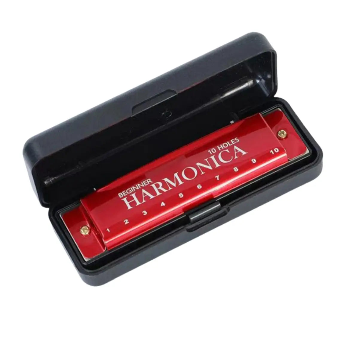 Harmonica 10 Holes Diatonic Key of C Blues Harp Mouth Organ Musical Instrument for Beginners Kids Adults with Storage Case
