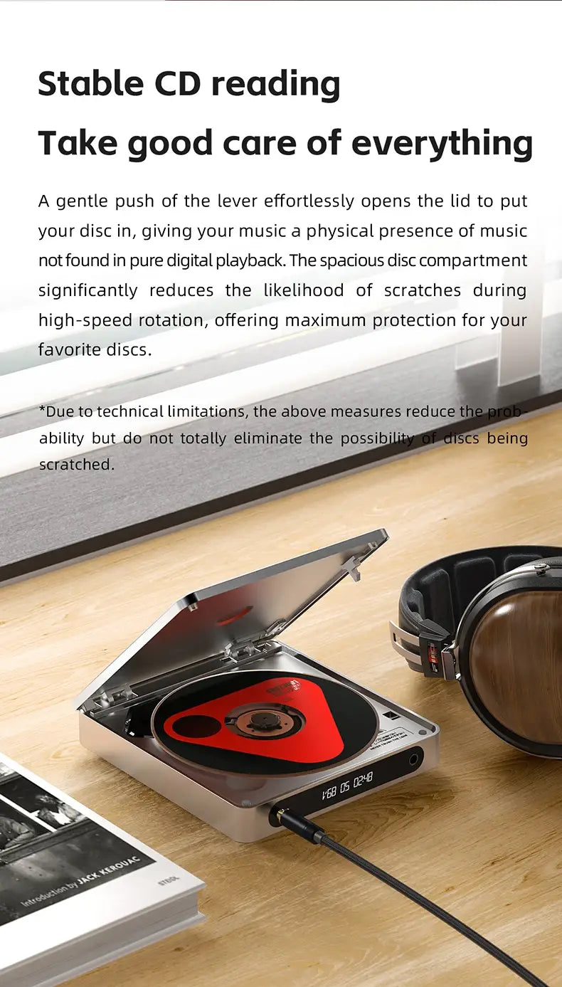 FiiO DM13 Multifunctional Portable Stereo CD Player with Long-Lasting Battery Supports USB Ripping Optical/coaxial/3.5mm/4.4mm