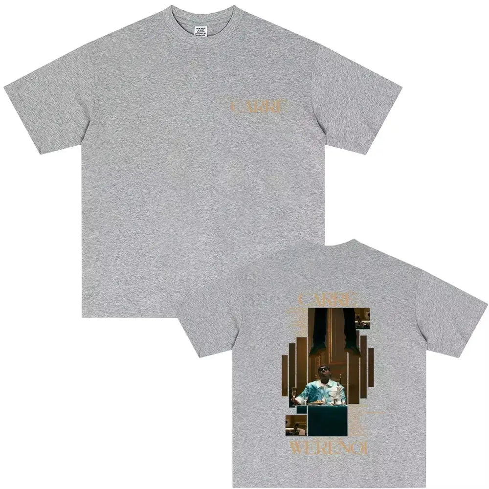 Rapper WeRenoi Carré Album Graphic Print T Shirt Men Women’s Hip Hop Fashion Pop Music T-shirt Summer Male Casual Vintage Tshirt
