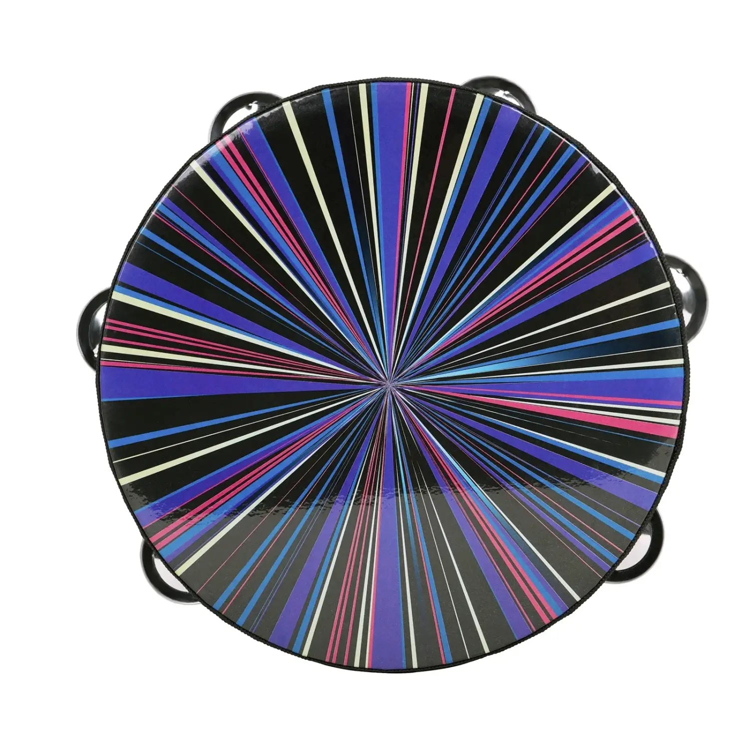 Orff Tambourine Double Row 8 Inch Hand Drum Children’s Gift Colorful Entertainment Comfort Safety Percussion Musical Instruments