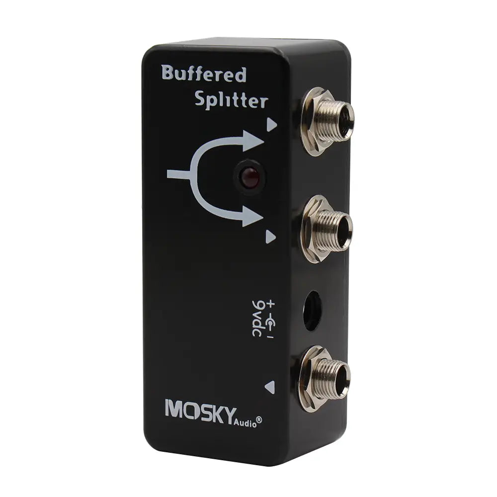 MOSKYaudio Buffered Splitter Guitar Pedal - Signal Buffer & Dual Output Splitter Clean Tone Preservation for Dual Amp Setup