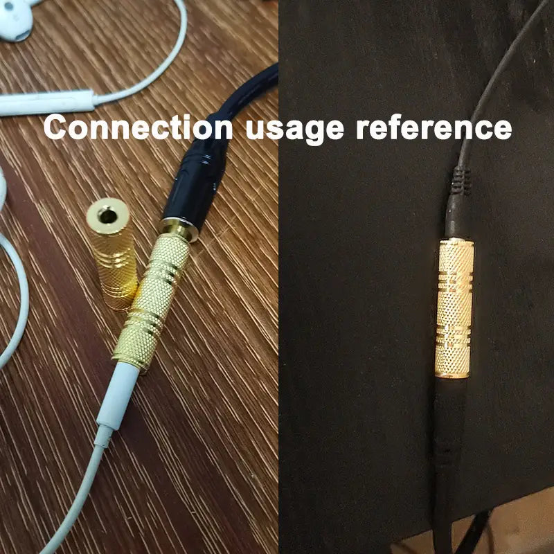 2PCS 3.5mm Jack Coupler Gold Plated 3.5 mm Female to 3.5mm Female Jack plug audio Stereo Coupler Socket Adapter connectors