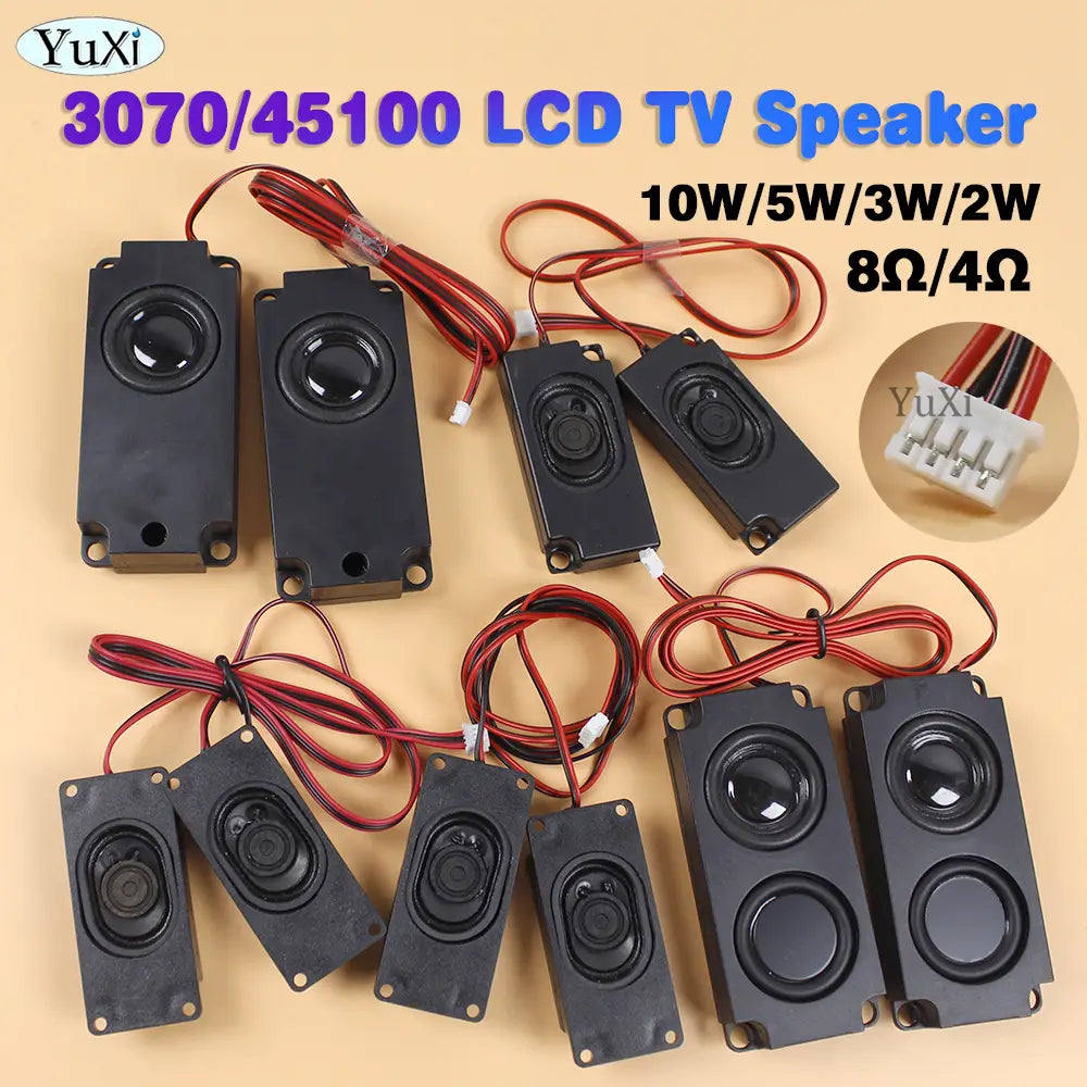 1Pair Audio Portable Speakers For Computer PC Speaker 3070 45100 LCD TV Speakers Rectangle Loudspeaker 2W 3W 5W 10W 4Ohm 8Ohm