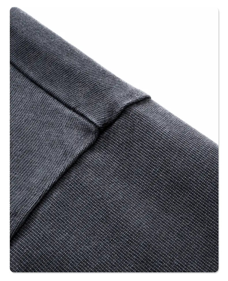 2024 Hip Hop Retro Fake Two Piece Rough Edge Round Neck Long Sleeve T-shirt for Men Washing Streetwear Trendy Baggy Tshirts Y2k