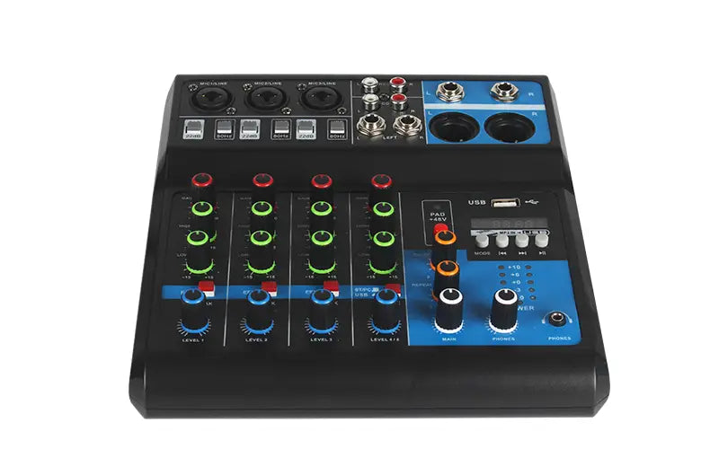 5 - Way Computer Recording Free Drive Sound Card Mixing Console Mixer Audio Professional Pro Audio Equipment Interface Processor