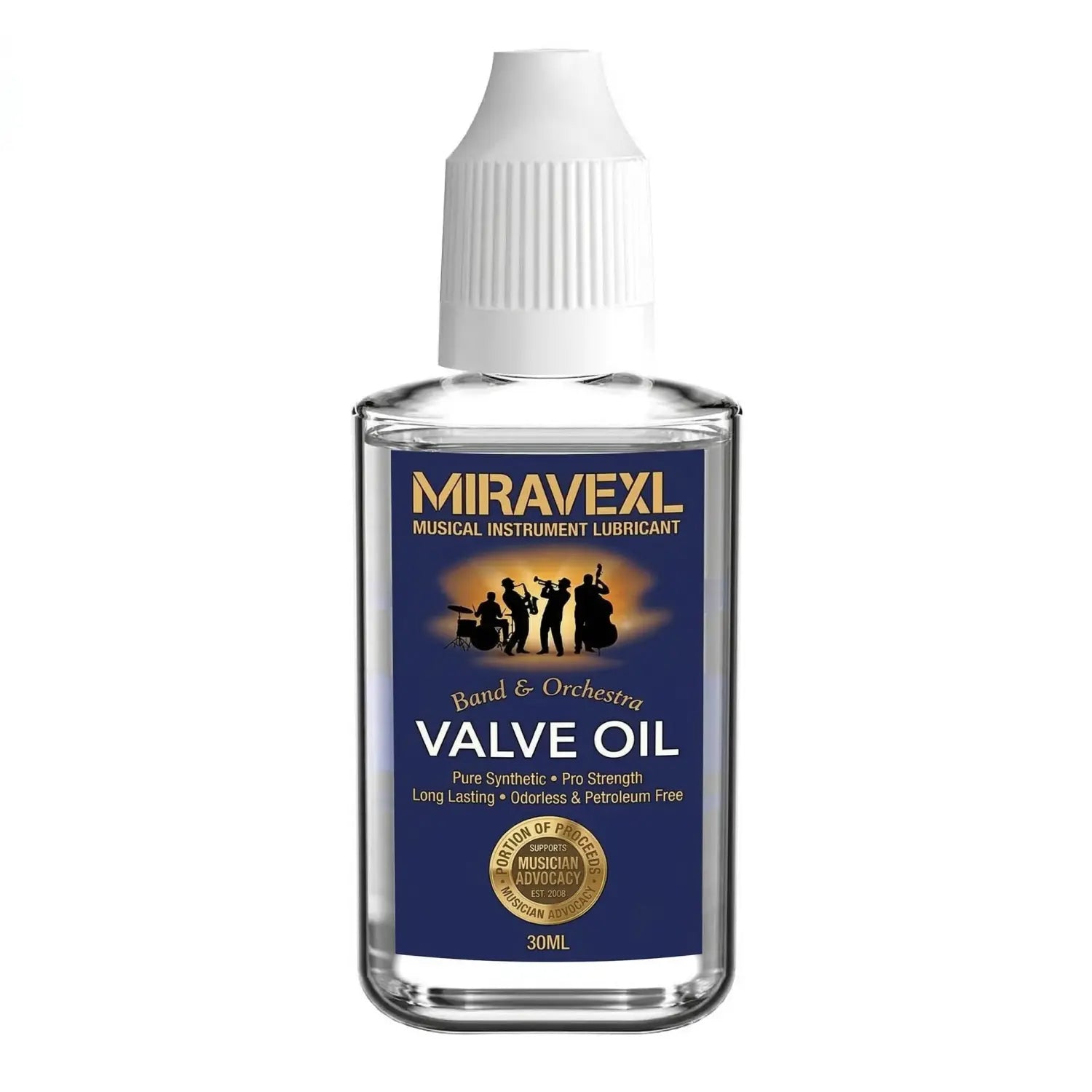 MIRAVEXL 30ml Musical Instrument Valve Oil Grease for Saxophone Brass Horn Guitar Metal Parts Lubricant Maintenance