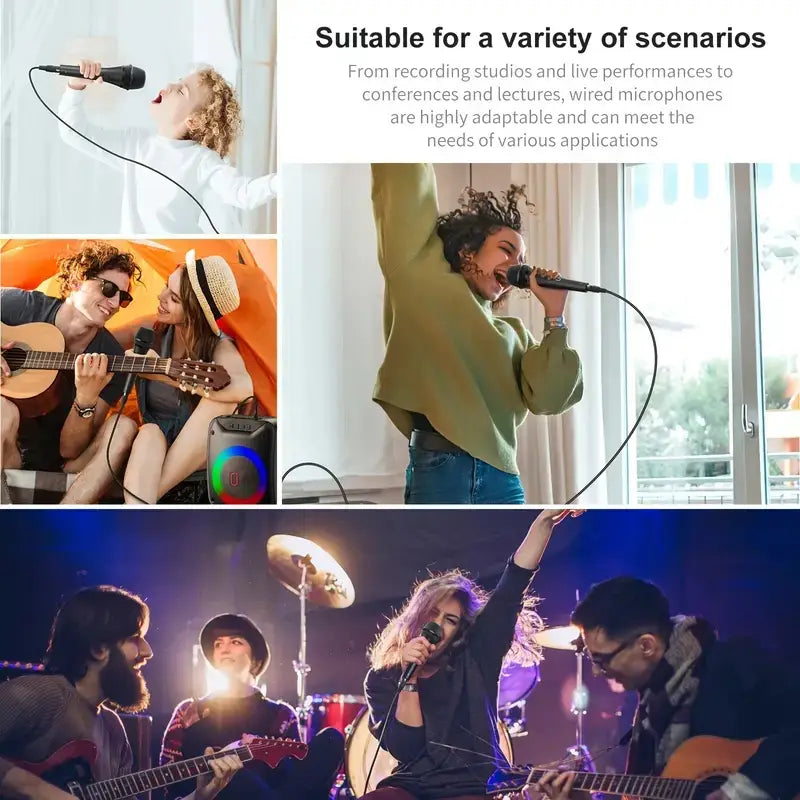 Wired Dynamic super-cardioid vocal microphone Handheld Mic For Live Vocals Karaoke mic