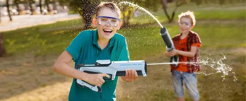 Electric Water Guns for Adults Powerful Squirt Automatic Suction Water Storage Gun Blasters Summer Outdoor Game Toy for Boy Kid