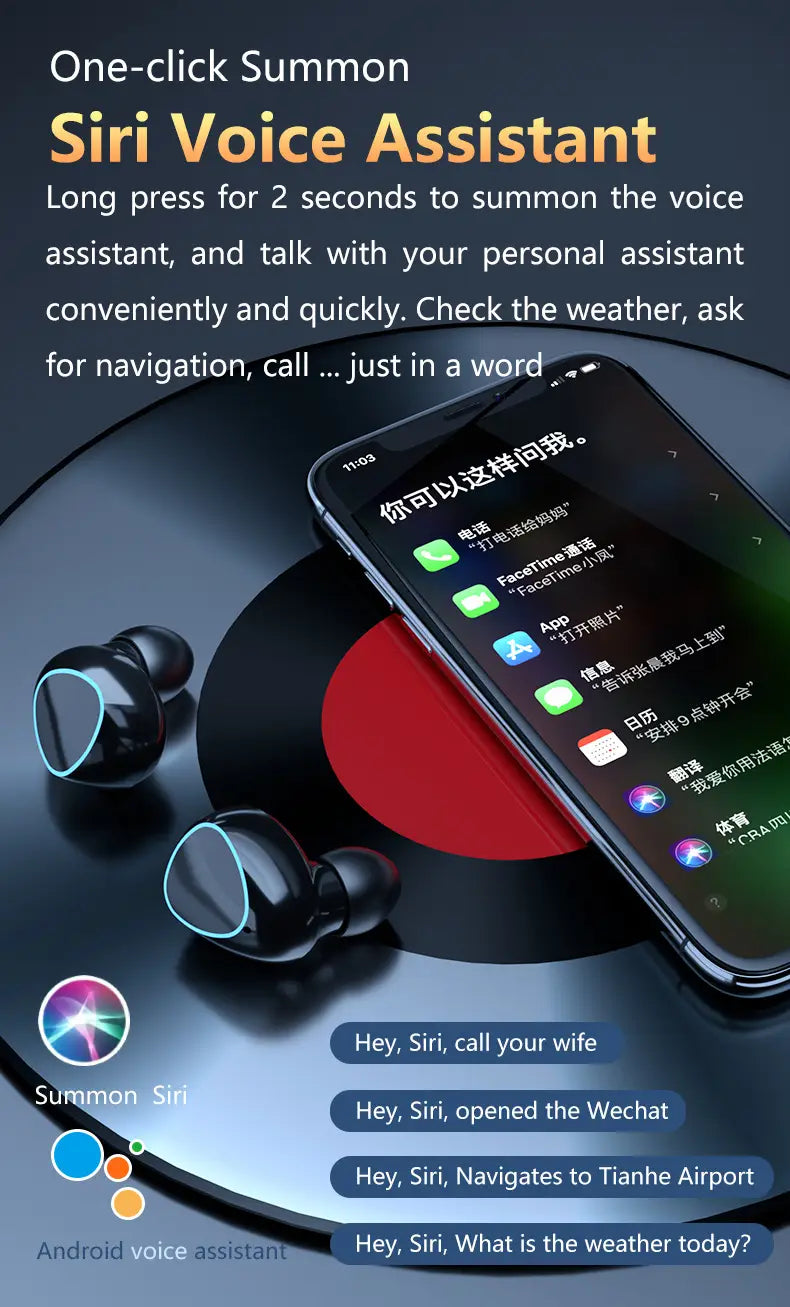 New Arrival M10 Earphone Wireless Headset High Quality Perfect Sound Earbuds Sports Game Music BT Headphone with Power Bank