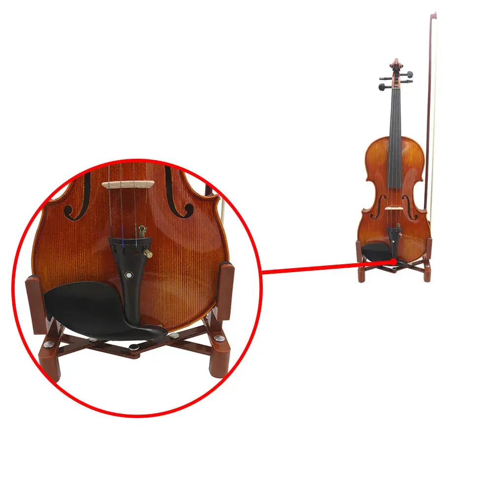 Adjustable Violin Stand Holder Portable Retractable Foldable Fiddle Bracket Sponge Pad Stringed Musical Instrument Violin Parts