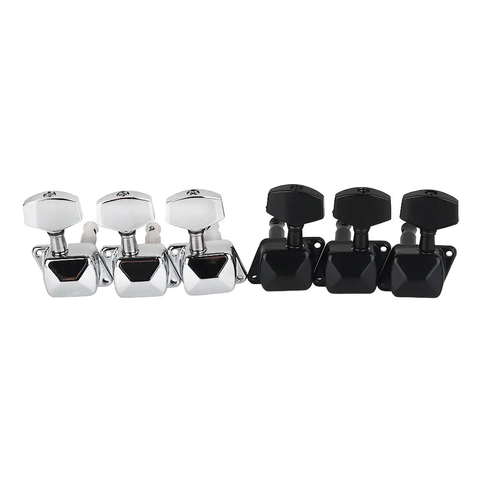 Gearlly 6Pcs 3L3R Semi-Closed String Tuning Pegs Tuning Keys Machine Heads Tuners For Electric Guitar or Acoustic Guitar