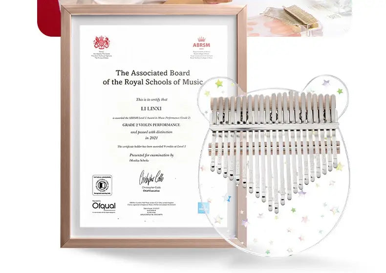 HLURU Kalimba 17 21 Key Thumb Piano Crystal Acrylic Kalimba 17 21 Key Finger Piano For Beginners And Child Keyboard Instrument
