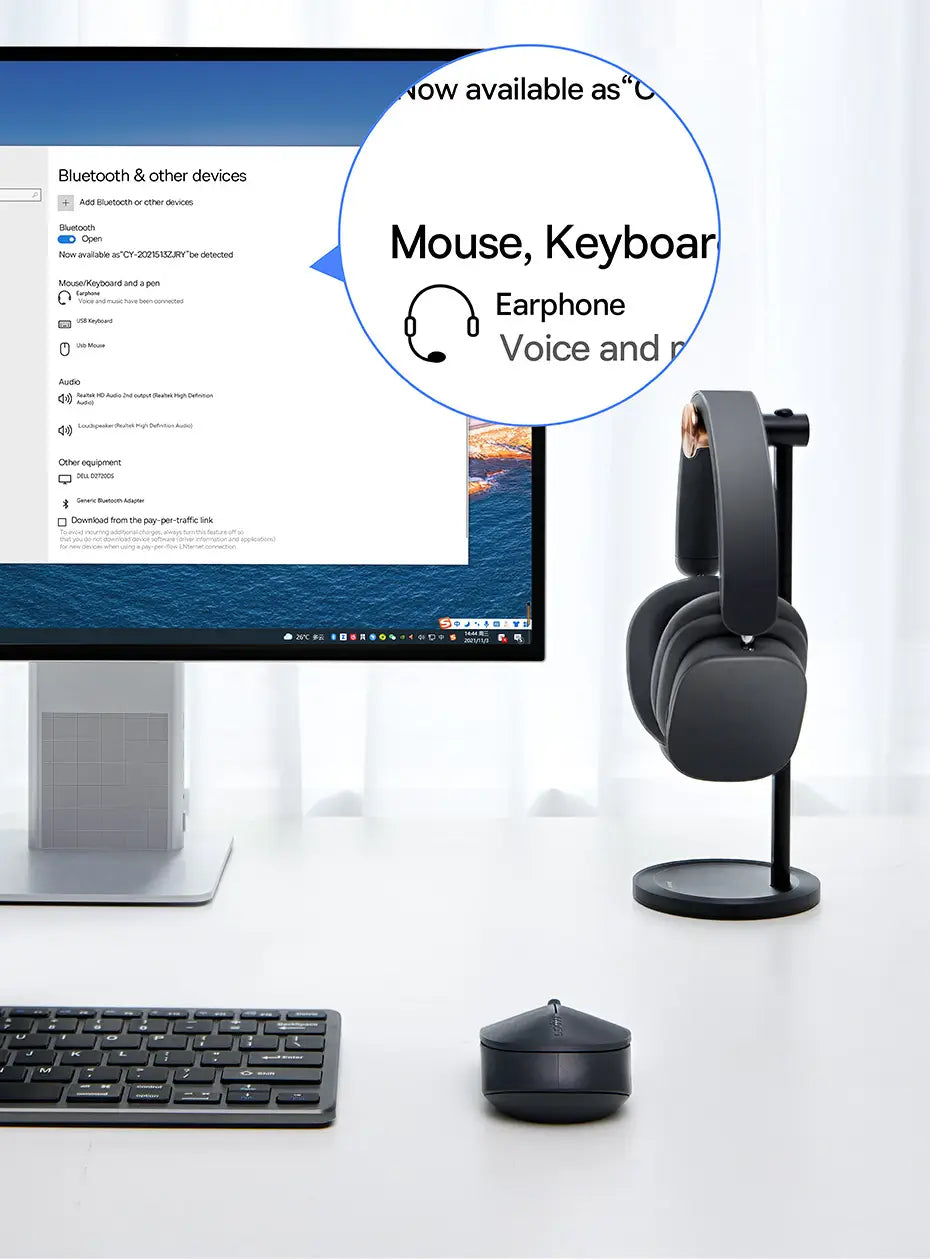 Baseus BA07 USB Bluetooth 5.3 Dongle Adapter for PC Speaker Wireless Mouse Keyboard Music Audio Receiver Transmitter Bluetooth