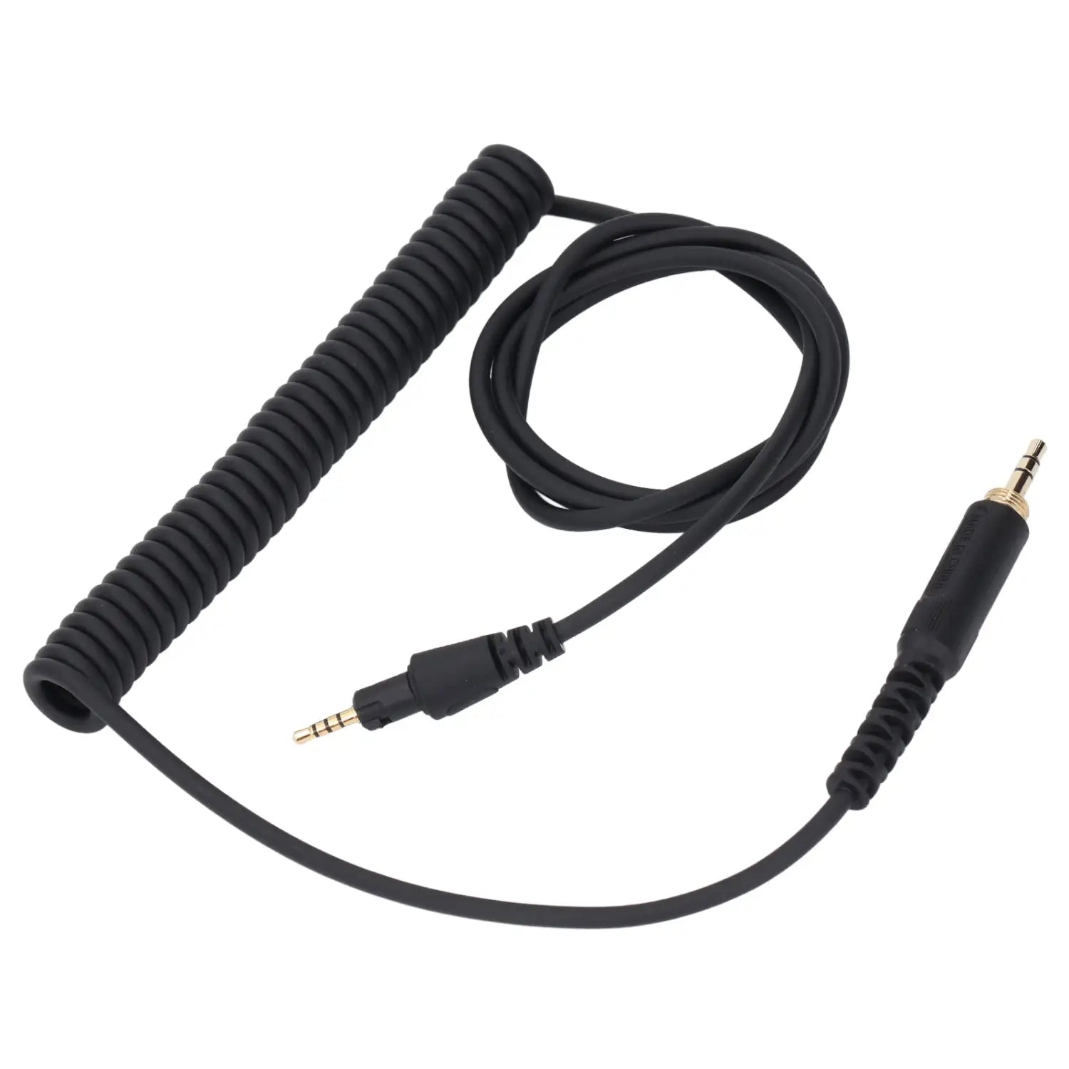Headphone Sound Cable Long Spring Extension Sound Cable with 3.5mm Plug 6.3mm Adapter for Pioneer DJ HDJ CUE1 HDJ CUE1BT X5 X7