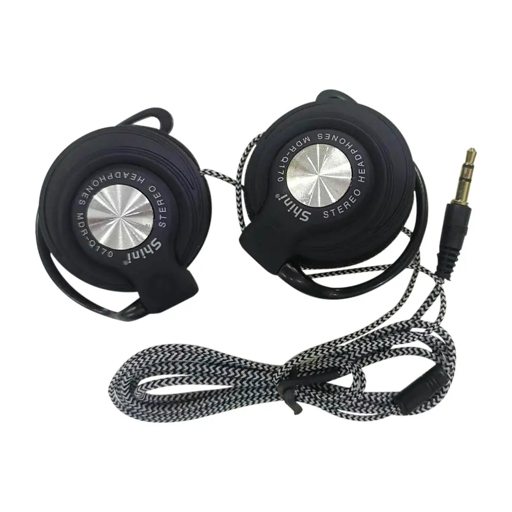 Q170 Universal 3.5mm Wired Headphones HIFI Heavy Bass Headset Over-ear Adjustable Ear Hook Earphones Music Earphone