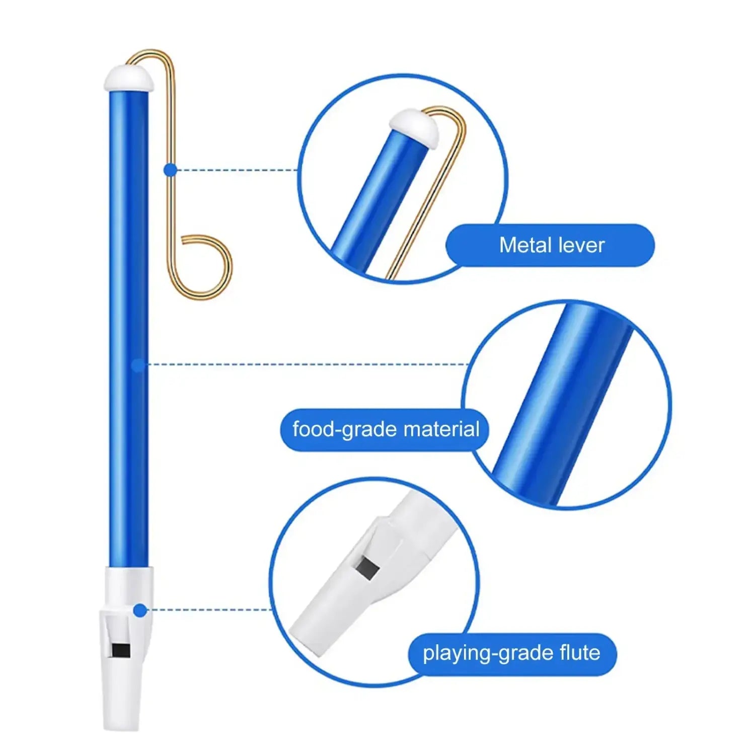 1PC Musical Instrument Slide Whistle Toy Blowing Flute Children Classic Musical Toys for Kids Funny Gift Piccolo Flute