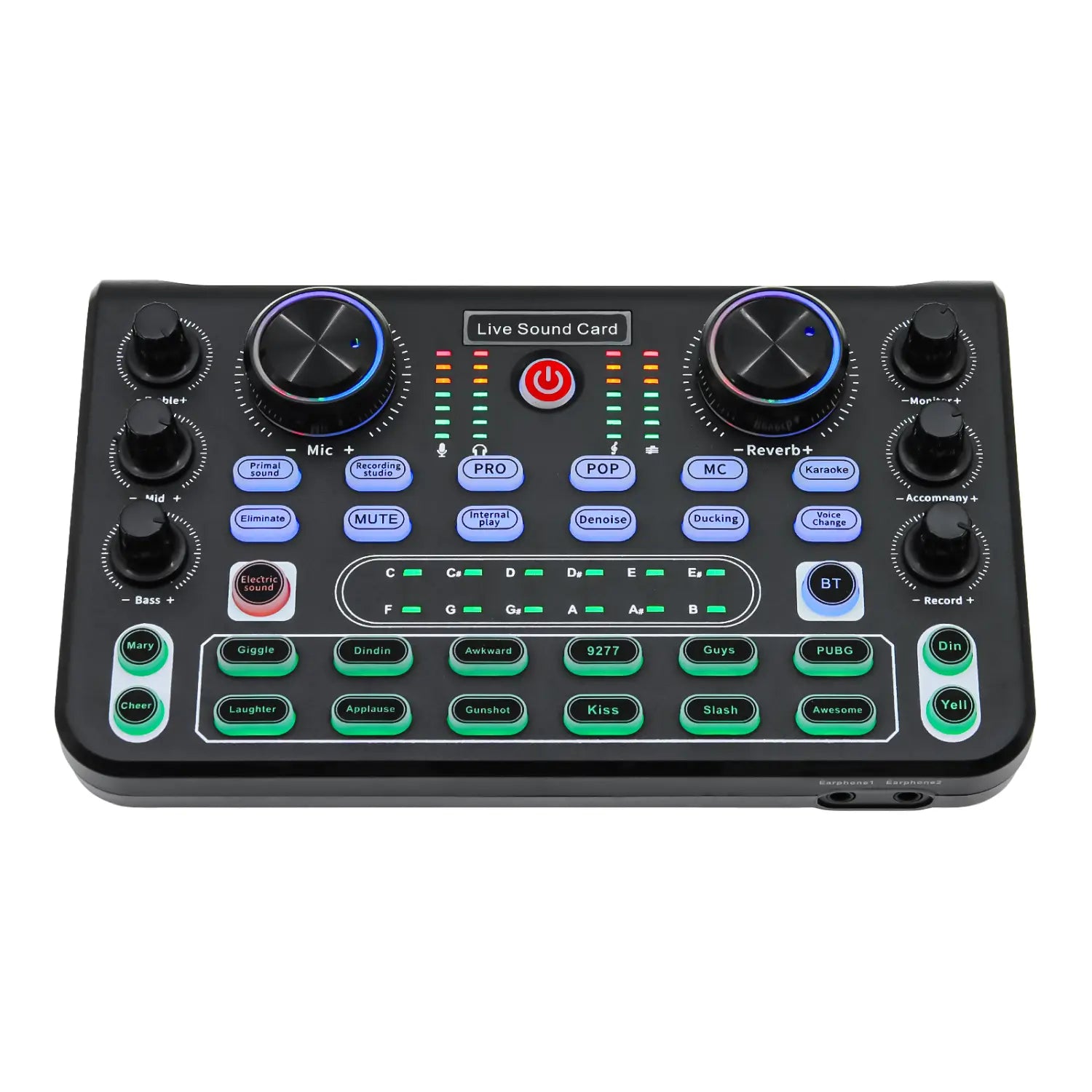 X60 Sound Card English Version Professional Sound Cards Audio Mixer For Karaoke Broadcast KTV Singing Live Sound Studio Mixer