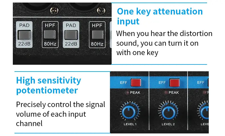 5 - Way Computer Recording Free Drive Sound Card Mixing Console Mixer Audio Professional Pro Audio Equipment Interface Processor