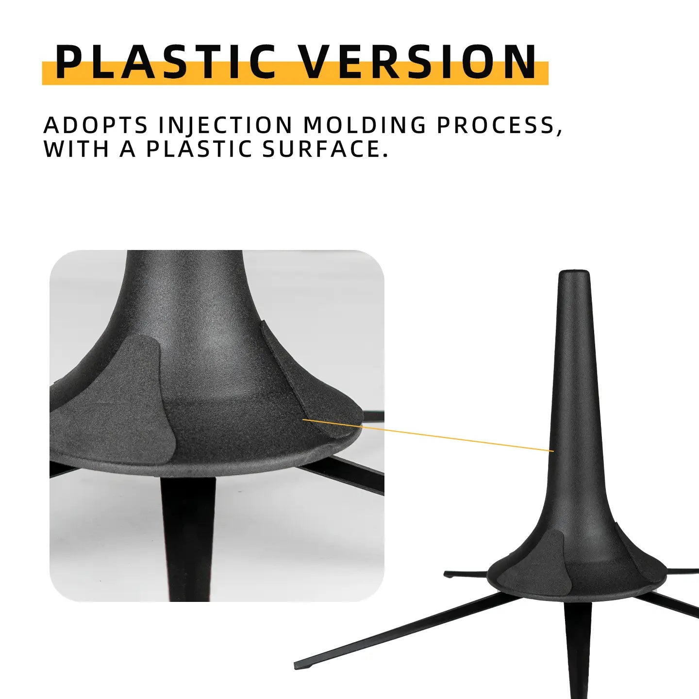 B-Flat Trumpet Instrument Stand Trumpet Rack Display Stand Portable Foldable Can Be Put into the Trumpet Instrument Bell Mouth