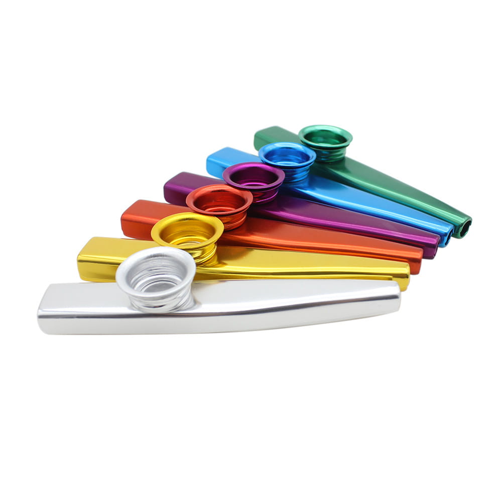Metal Kazoos Simple Design Lightweight Kazoo for Beginner Guitar Ukulele Violin Instrument Music Lovers Playing