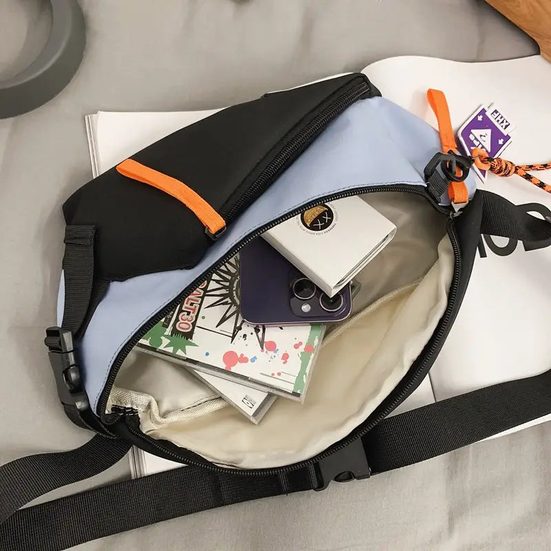Chest Rig Bag Women Fanny Pack Streetwear Chest Bags Multi-function Unisex Nylon Hip hop Waist Bag Phone pocket