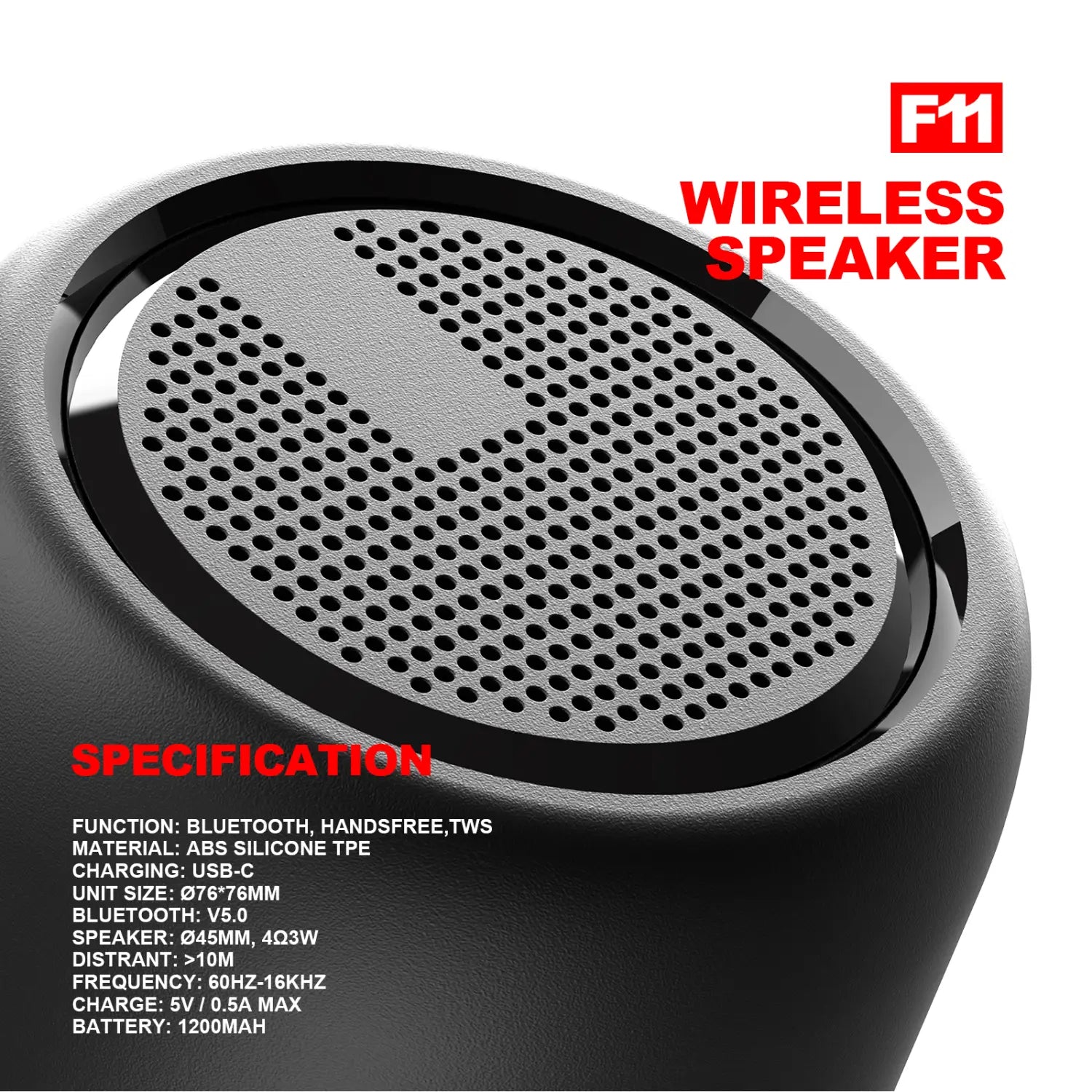 New 2025 Wireless Music Player Outdoor Camping Bluetooth Audio TWS Mini Subwoofer Portable Speaker Home Decor Gift IPX4