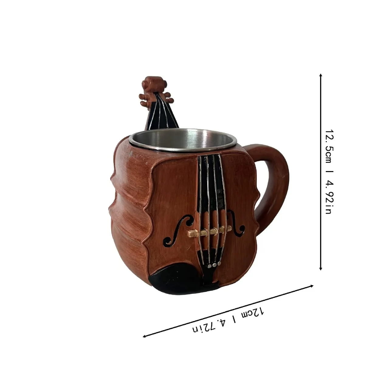 Musical Instrument Coffee Mug Novelty Music Note Design For Office Desk Table Decor For Music Lovers Musicians Birthday Gift