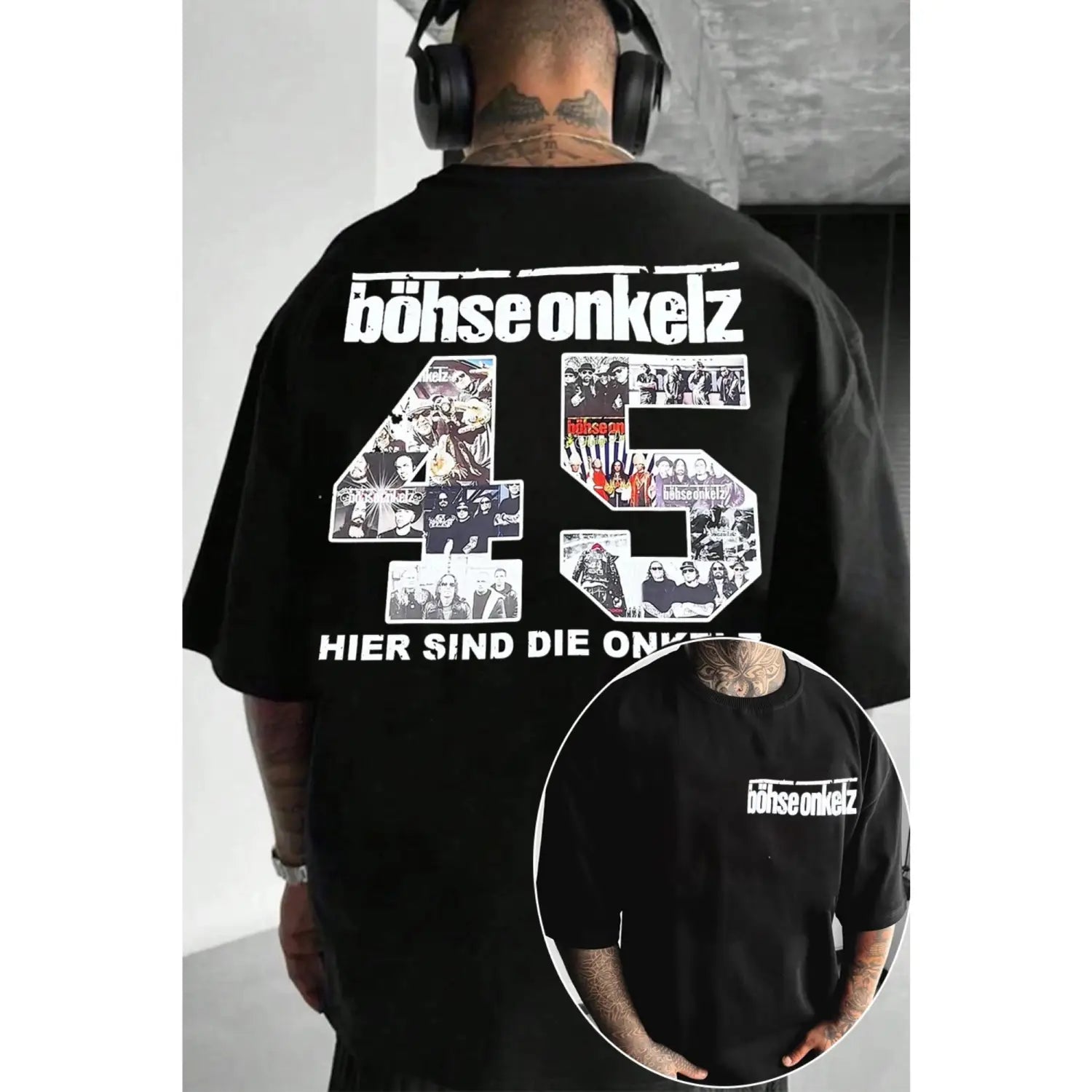 Rapper BÖHSE ONKELZ Graphic T-shirt for Men Women Hip Hop Fashion Pop Music T Shirt Male Casual Vintage Tshirt Streetwear