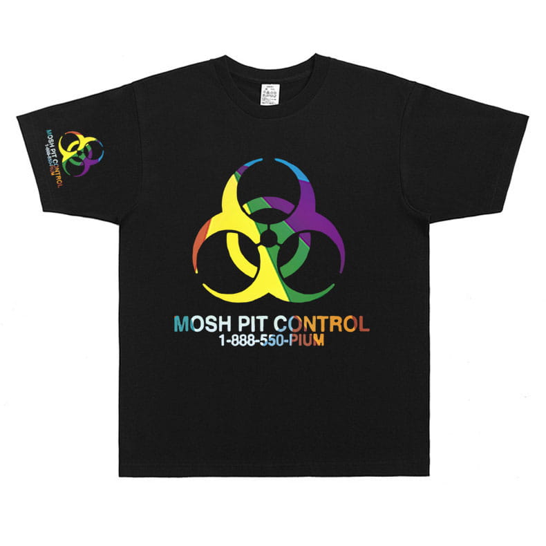 Homixide Gang Mosh Pit Control T-shirt Playboi Carti Opium Merch Tshirt HXG T-shirts Men Women Hip Hop Oversized Cotton T Shirts