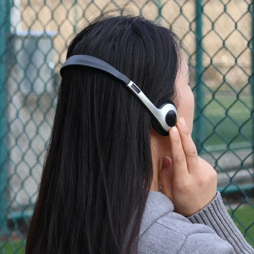 Retro Wired Headphones Hip Hop Trends MP3 Wired Connection Music Walkman Earphone Personality Over Ear Earbud Sports Headphones