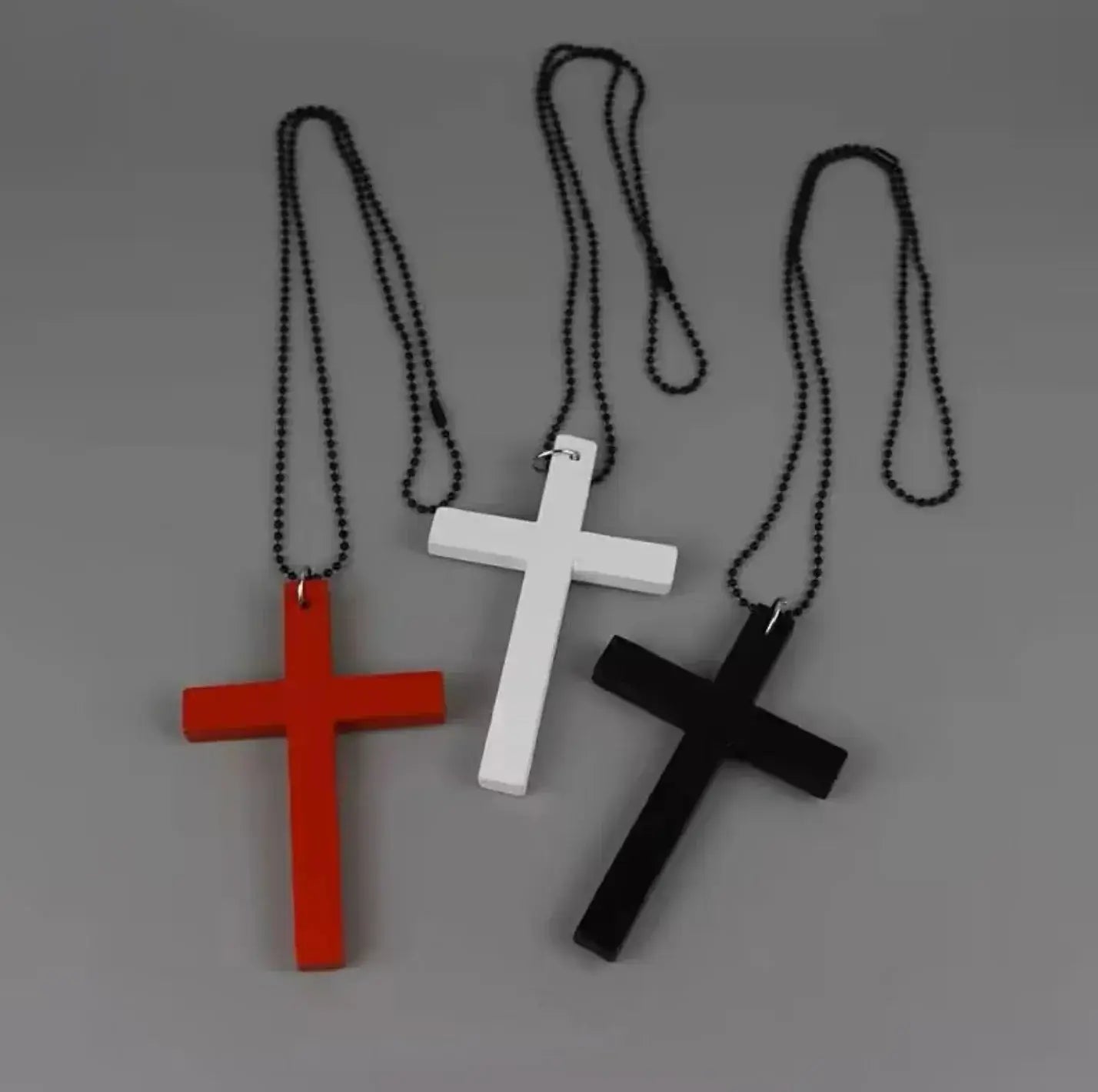 Personality Punk Y2K Cross Wood Black Drill Cool Pendant Necklace for Women Vintage Spicy Girls Hip Hop Necklace Jewelry Gifts