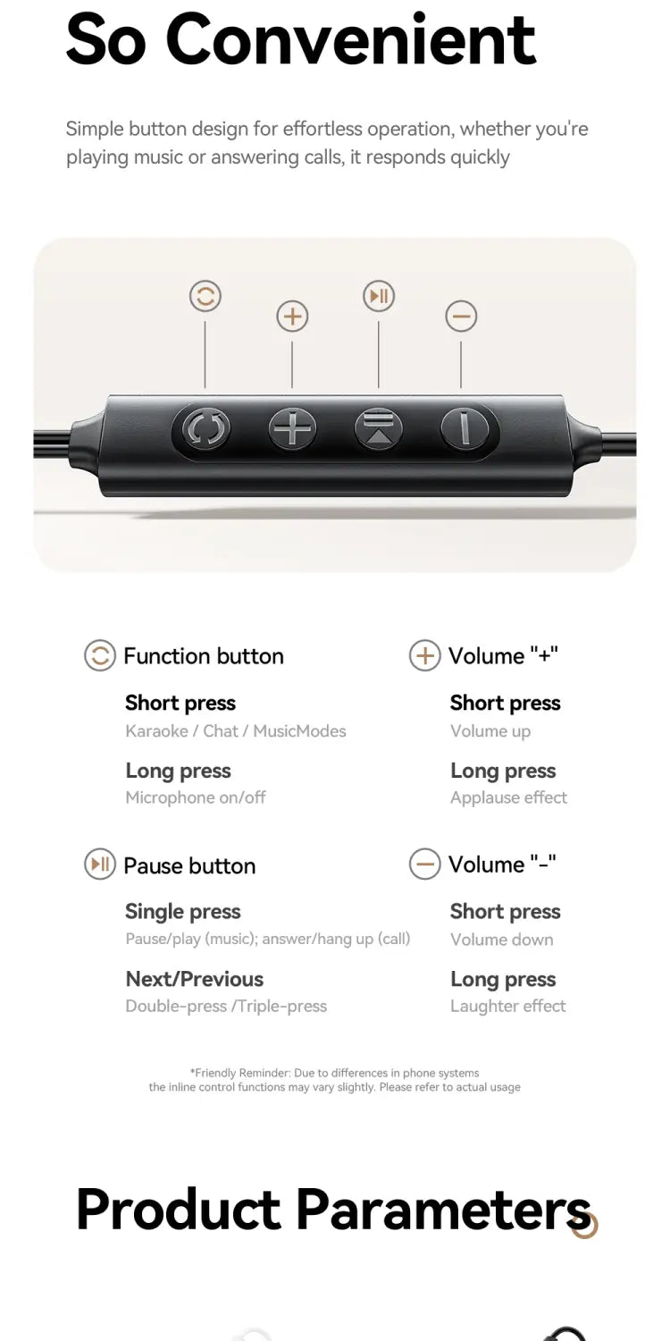 Essager Type-C Karaoke Earphones With Built-in Sound Card HiFi Stereo Music Wired Earbud Headset With Mic for Singing/Live/Game