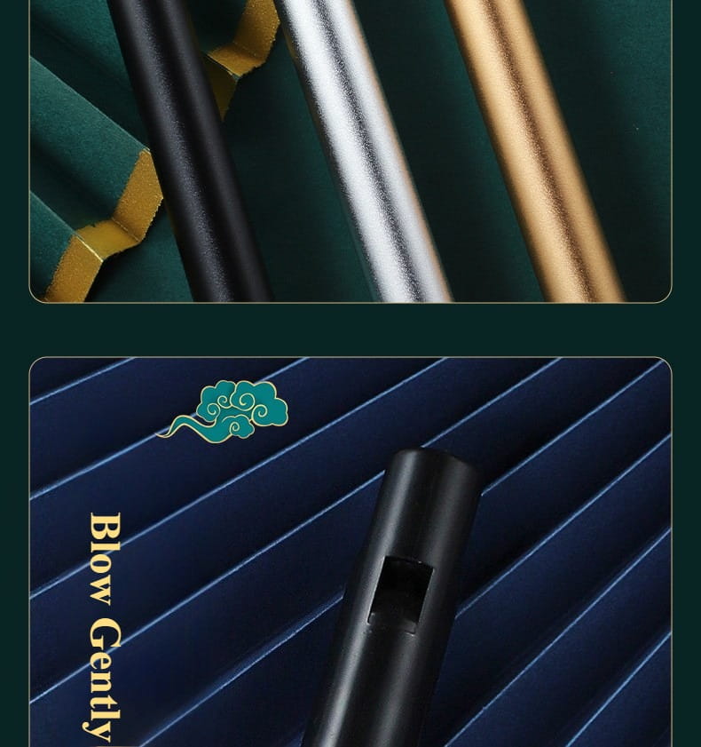 Metal Irish Whistle Portable Student Playing Recorder Professional Performance Irish Whistle Piccolo Flute Wind Music Instrument