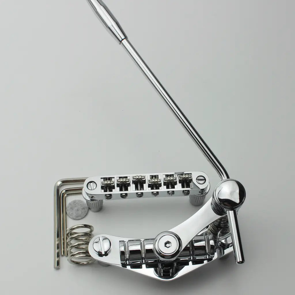 Guyker Tune-O-Matic Roller Saddle Guitar Bridge+ Stop Bar Tailpiece Tremolo for LP SG Guitar