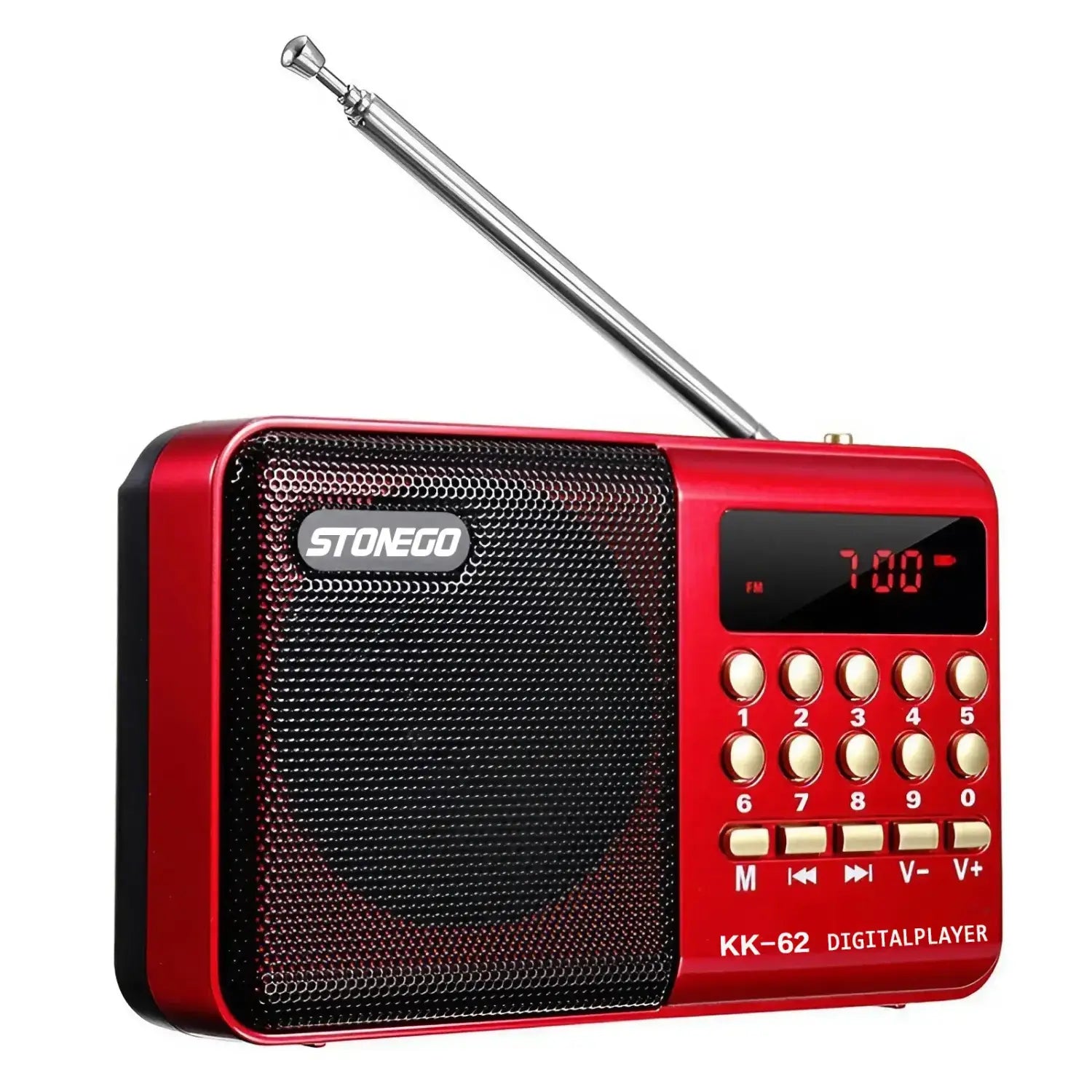 Portable Mini Radio Rechargeable Handheld FM USB TF MP3 Player Wireless Speakers Compact Audio Device