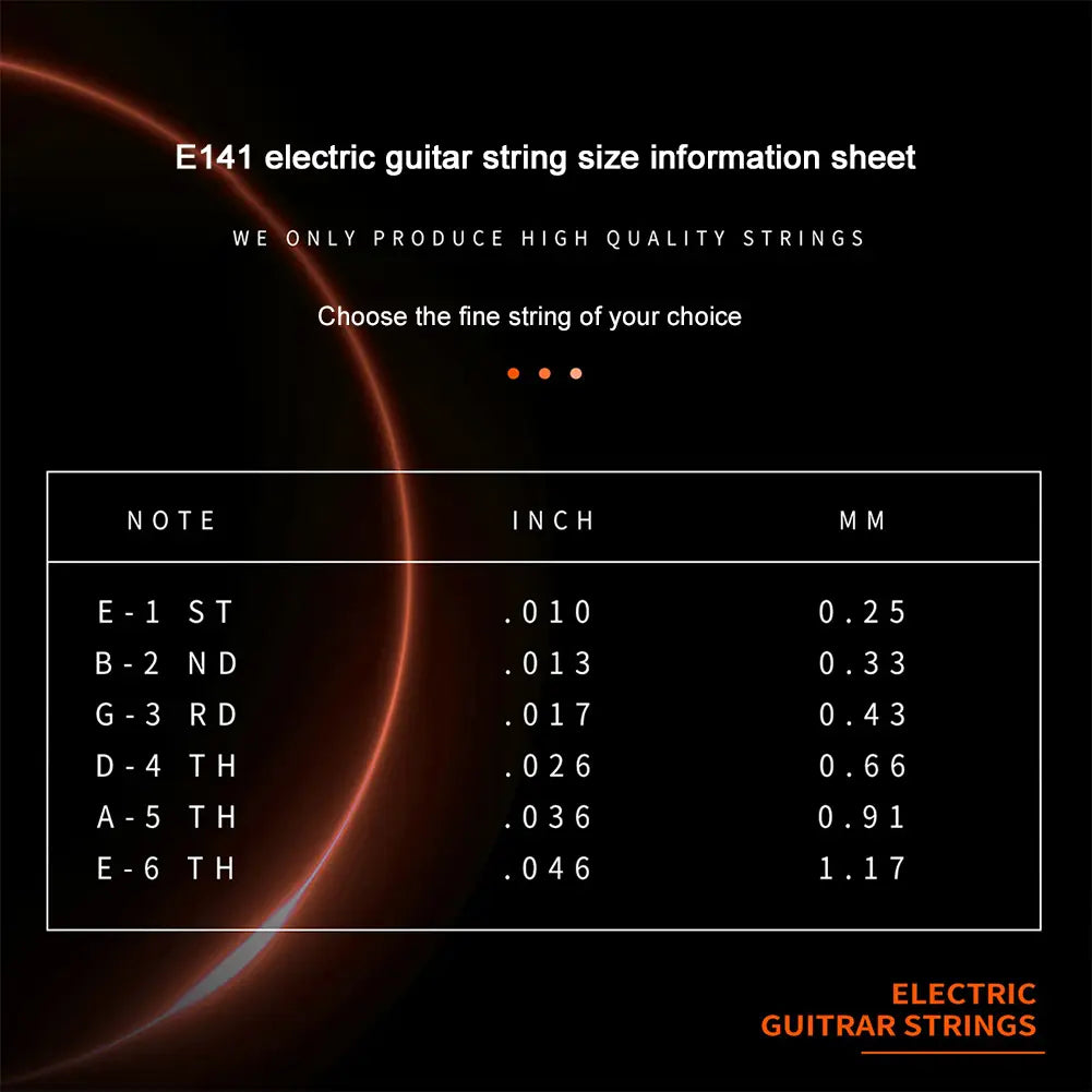 Electric Guitar Strings Nickel Alloy Guitar Strings Musical Instruments Accessories