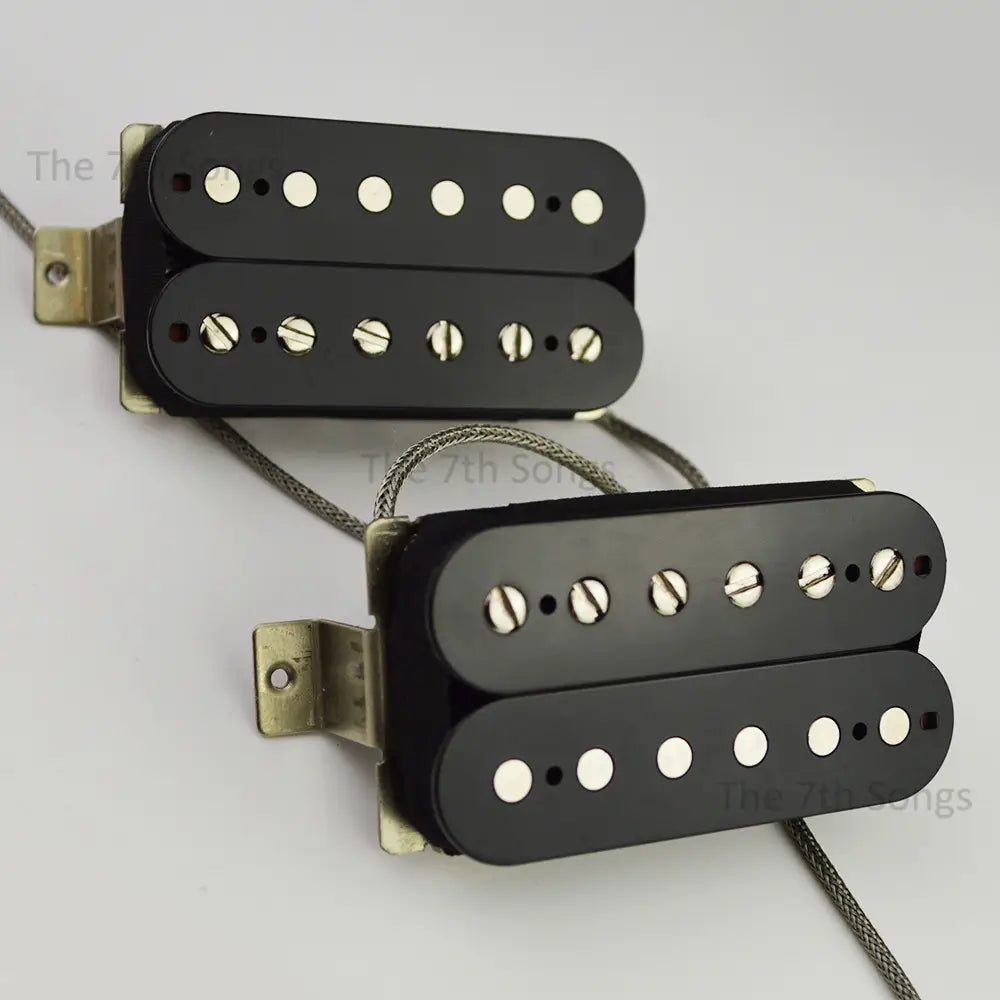 1959 PAF G Alnico 4 Alnico 5 Humbucker LP Electric Guitar Pickup Plain Enamel Wire 49.2mm Spacing 2-Conductor Braided Leadd