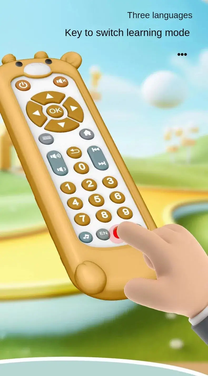 Infant Simulation TV Remote Control Toys with Music and Light Musical Baby Toy Sensory Remote Kids Baby Toys for 1 2 3 Years Old