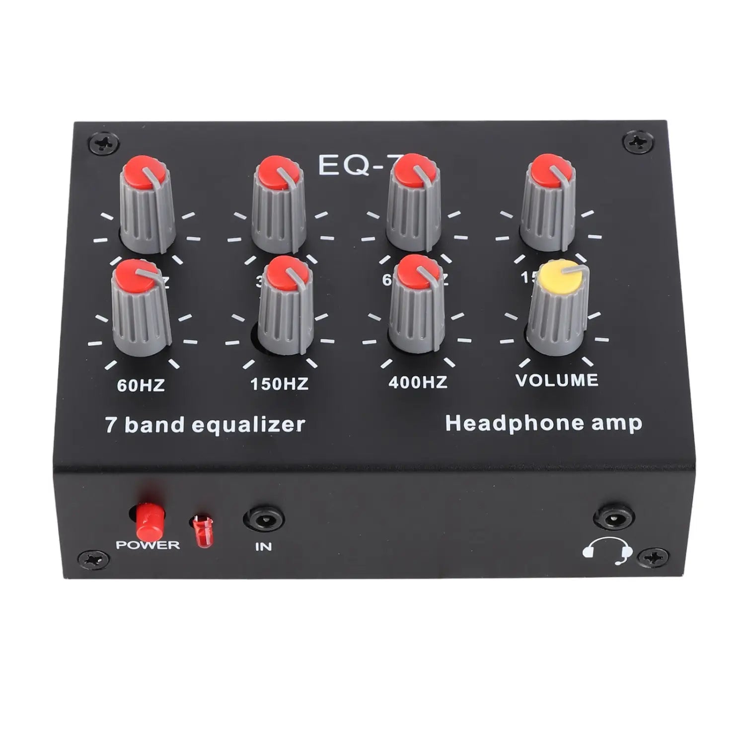 7 Band Digital Equalizer 7 Band Sound Equalizer 7 Band Sound Equalizer 12dB High Bass Adjustment Dual Channel Digital Equalizer