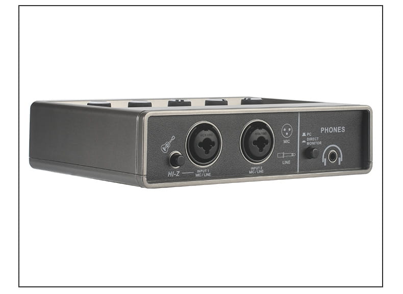 TEYUN Echo Effects 2 Input Audio Interface PC Studio Recording for Electric Guitar External Sound Card 48V Live Podcast Q-16
